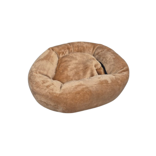 Lit Rond en Doudou Velours Ultra Doux pour Chat et Petit Chien - Diamètre 50 cm – Image 4