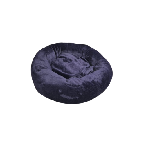 Lit Rond en Doudou Velours Ultra Doux pour Chat et Petit Chien - Diamètre 50 cm – Image 3