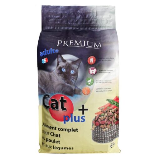 Cat Plus Croquettes Poulet et Légumes 4kg