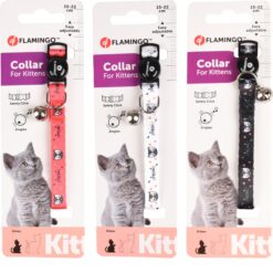 Flamingo Collier Chaton Simba Plusieurs couleurs ( Noir | Blanc | Rouge)