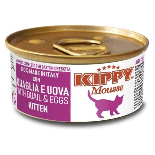 Kippy Mousse pour Chaton Healthy Irrésistible Capricci (Caille et Oeuf) 85g