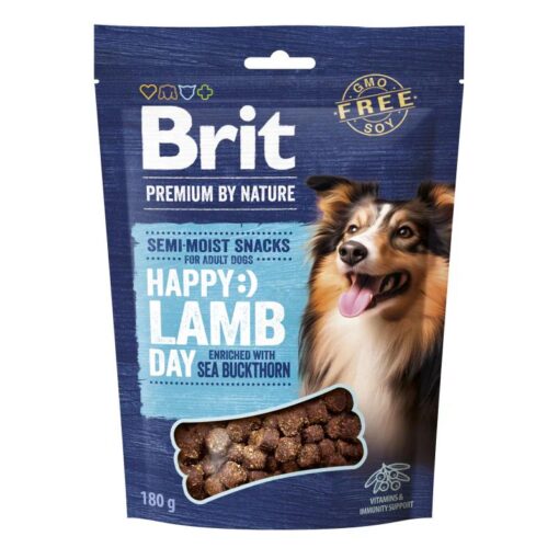 Brit Premium by Nature Dog Semi-moist Snacks Lamb with Sea Buckthorn (Agneau à l'argousier) 180g