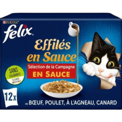 Purina Felix Tendres Effilés avec encore plus de Sauce Sélection de la Campagne 12x85g