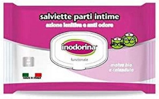 Lingettes Inodorina pour Chien et Chat (fonctionnelles intimes) 40pc – Image 2