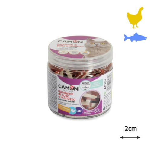 Friandise Snack Poulet et Poisson Camon 60g – Image 3