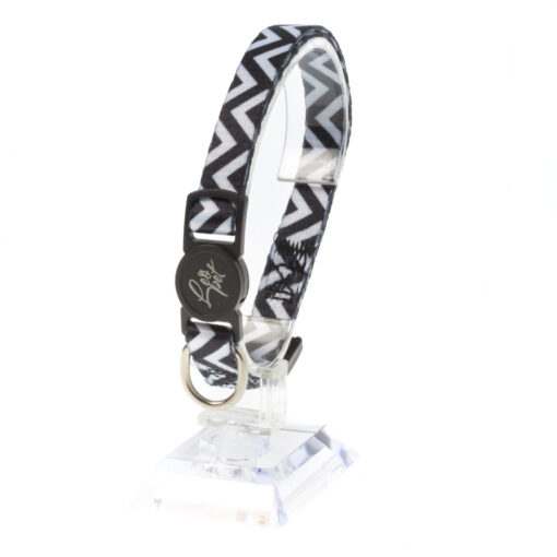 Leo Pet Collier Chat Mosaïque 20-35cm (Rouge ou Noir) – Image 2