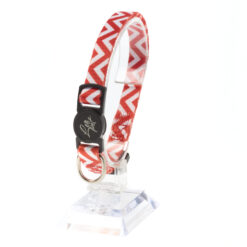 Leo Pet Collier Chat Mosaïque 20-35cm (Rouge ou Noir)
