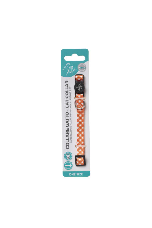 Leo Pet Collier Chat Grille 20-35cm (Bleu ou Orange) – Image 3