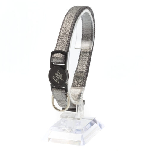 Leo Pet Collier Chat Paillettes Réfléchissantes 20-35cm (Gris | Rose | Bleu)