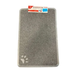 Tapis Multi-Usages Rectangulaire Chat Et Chien En Noir Leopet 40×60 cm