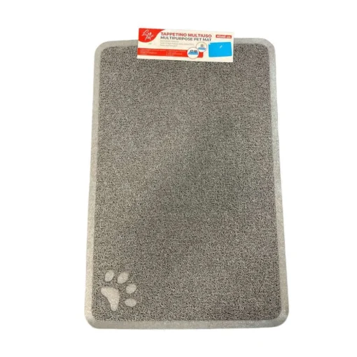 Tapis Multi-Usages Rectangulaire Chat Et Chien En Noir Leopet 40×60 cm