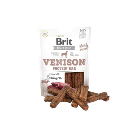 Brit Meat Jerky Snack– Gibier et Poulet Protein bar (200g)
