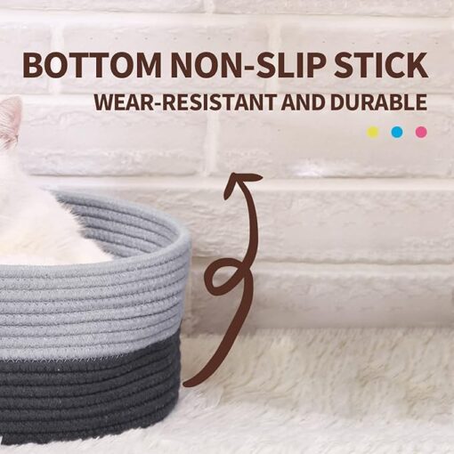 Lit Ovale Pour Chat et Petit Chien ( Gris | Tan ) – Image 4