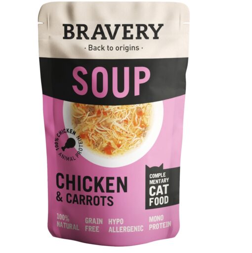 Bravery Soupe pour chat - 3 saveurs aux choix