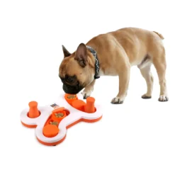 Puzzle interactif pour chien à alimentation lente et jouets de stimulation mentale Labyrinthe de friandises
