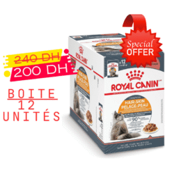 Royal Canin Hair And Skin en sauce 85G Boite De 12 Pochons Promo