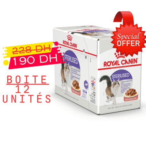 Royal Canin Sterilised en sauce 85 G Boite De 12 Pochons Promo