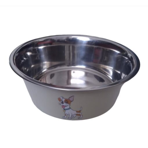 Gamelle pour Chien en acier inoxydable et antidérapante (Bleu | Jaune | Rose) – Image 2