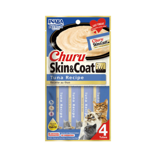 CHURU friandises en purée Skin & Coat Thon