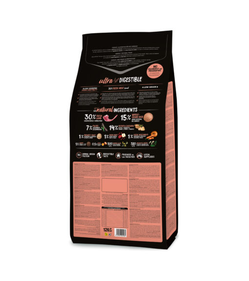 Ownat Ultra Lamb and Rice pour Chien Adulte Sensible 12Kg – Image 4