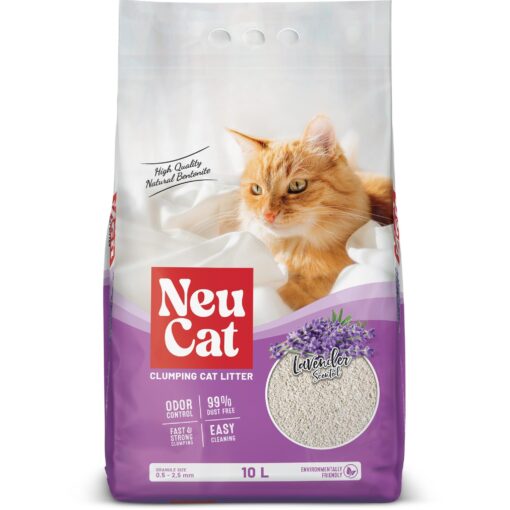 Litière agglomérante et absorbante Neu Cat Lavande (5L | 10L)
