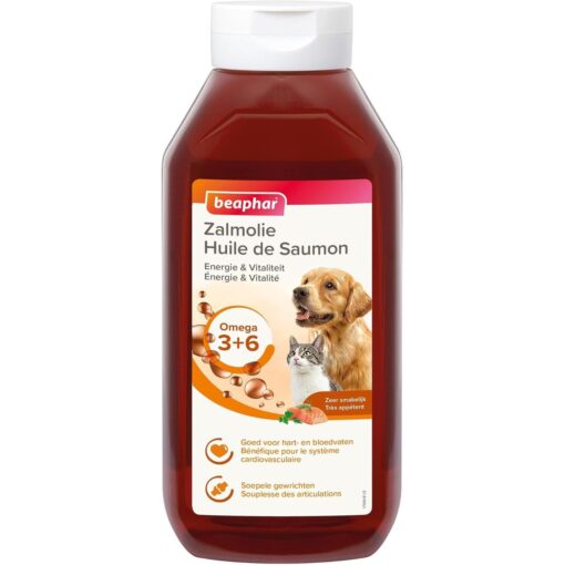 Huile de saumon pour chien et chat Beaphar 430 ml