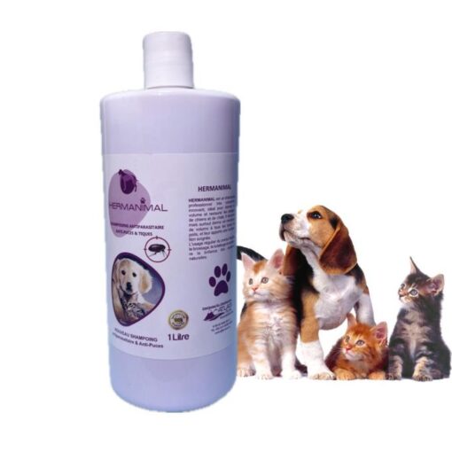 Shampoing Anti-Parasitaires Hermanimal pour Chien et Chat (200ml | 1 Litre) – Image 2