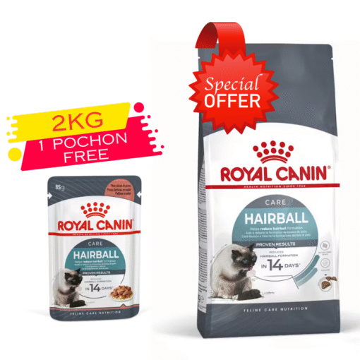 Royal Canin Hairball Care 2 kg +Pochon 85g gratuit