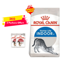 Royal Canin Indoor 2kg +2 Pochon 85g Gratuit