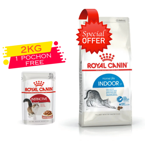 Royal Canin Indoor 2kg +Pochon 85g Gratuit