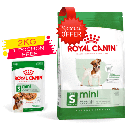Royal Canin Mini Adult 2 Kg +Pochon 85g Gratuit
