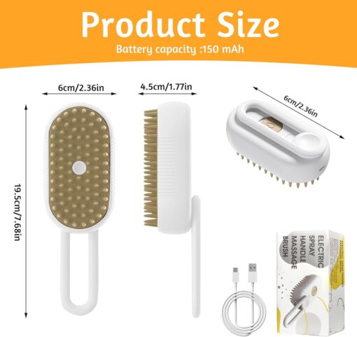 Brosse à Vapeur Electrique avec Poignet pour Chat et Chien – Image 3
