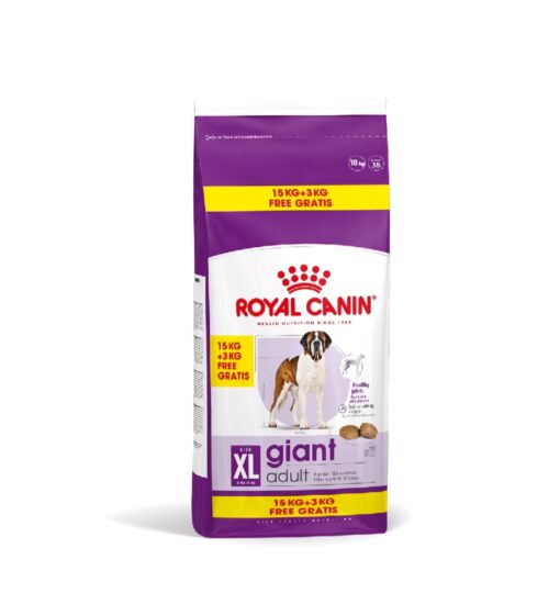 Royal Canin Giant Adulte 15 Kg + 3Kg Gratuit Promo