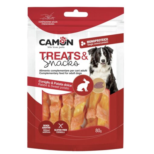 Camon Lanières de lapin et de patate douce 80g