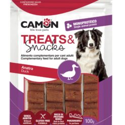 Camon Snack barre pour Chien Canard 100g