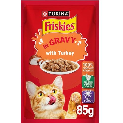 FRISKIES Pochon pour chats Dinde en sauce 85 g