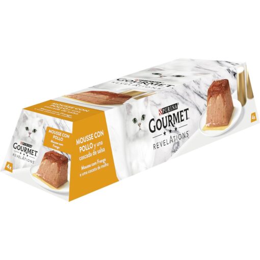 Purina Gourmet Révélations Mousselines au Poulet nappée de Sauce pour Chat (4 x 57g)