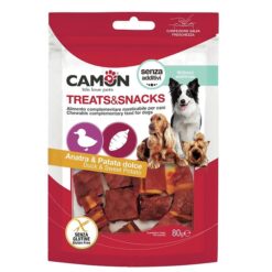 Camon Cubes pour Chien Canard et Patate Douce 80g