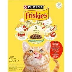 FRISKIES Croquettes Chat Adulte Boeuf et Poulet avec Légumes 300g
