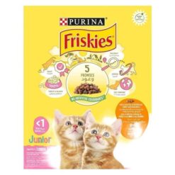 FRISKIES Croquettes Junior Chatons Poulet et Dinde avec du Lait 300g