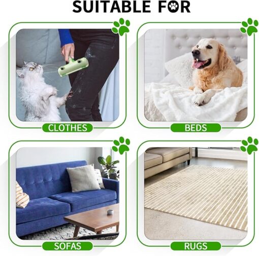 Brosse Pour Enlever Les Poils d'animaux de Compagnie - Rouleau Anti-peluches - Pour Vêtements / Literie / Tapis / Meubles / Canapé – Image 4