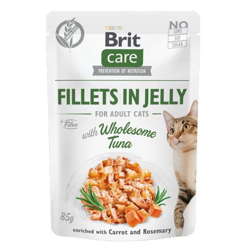 Brit Care Pochons en Gelée Pour Chat Wholesome Tuna (Poulet et Thon) 85g