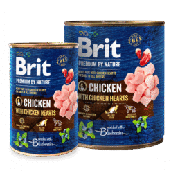 Brit Paté Premium by Nature Chicken with Hearts ( Cœurs Poulet) 400g