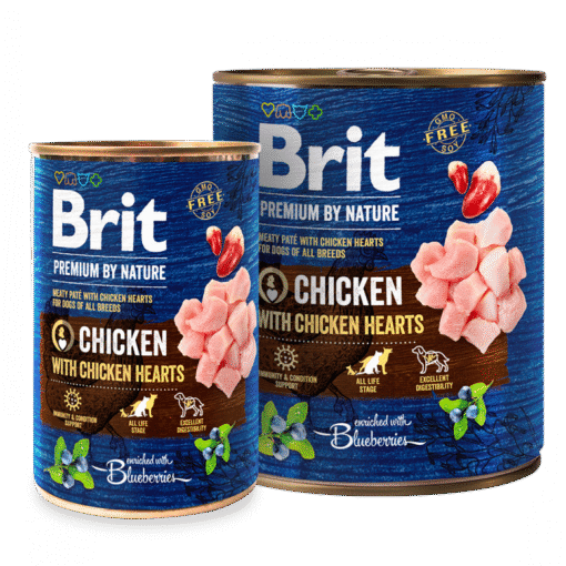 Brit Paté Premium by Nature Chicken with Hearts ( Cœurs Poulet) 400g