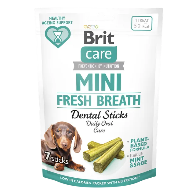 Brit Dental Stick Fresh Breath (Haleine Fraîche) Petit Chien 7 pcs 150g