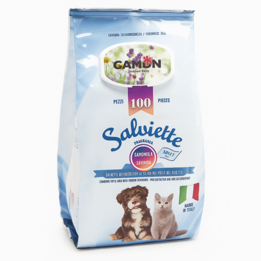 Lingettes Nettoyantes au Parfum Camomille et Lavande Camon (100pcs)