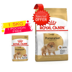 Royal Canin Pomeranian (Spitz Nain) Adulte 1.5 Kg +Pochon 85g Gratuit