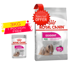 Royal Canin Mini Exigent 3kg +Pochon 85g Gratuit