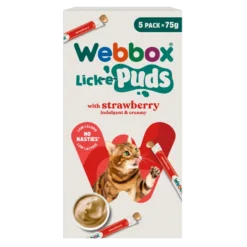 Alternative view of Webbox Lick-e-Puds pour chaton et chat à la Fraise (5x15g)