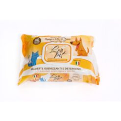 Lingettes LeoPet Hygiéniques et Nettoyantes pour chiens et chats (40 PCS) Papaye et Huile d’Argan